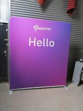 Zoom display portable fabric marketing exhibition trade stand display + case
