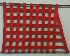ANGULAR Racing Window Net Autograss Stock brisca 18X20X26" TRAPEZOID  Red