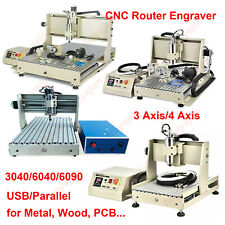 CNC 6090 6040 3040 3/4Axis Router Engraver DIY Engraving Milling Cutting Machine