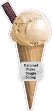 Ice cream van sticker Caramel