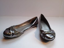 Schuh silver metallic flats