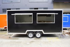 Large Black Food Trailer