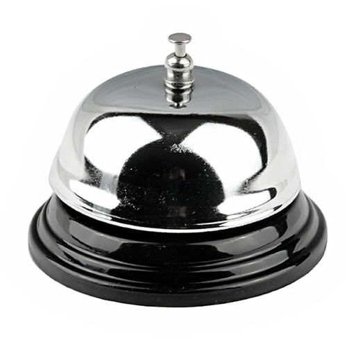 Stainless steel desktop bell - steel,