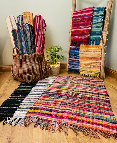 Rag rugs recycled cotton mix - rag,