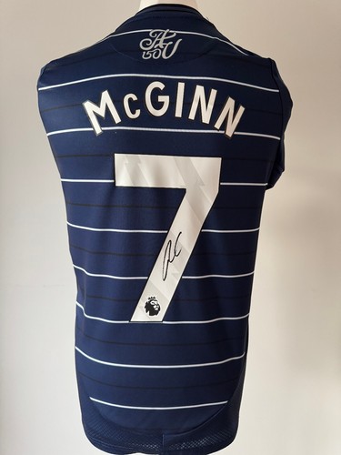 Signed john mcginn shirt - mcginn,