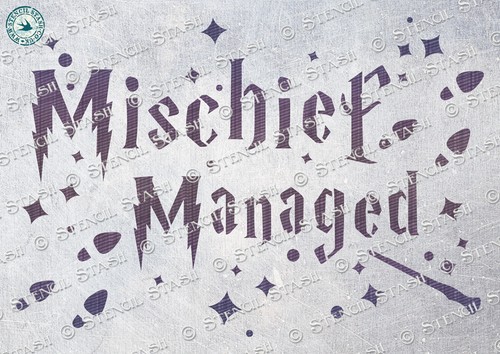 Hogwarts mischief stencil - hogwarts, 4
