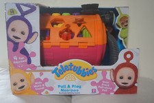 Teletubbies Pull & Play Noo-noo Electronic Shape Sorter Set Sound & Music - NEW
