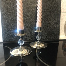 Pair Of Candlesticks Silver