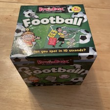 BrainBox Football - Brain Challenge Trivia Memory Game 8yrs+  Used but Complete 