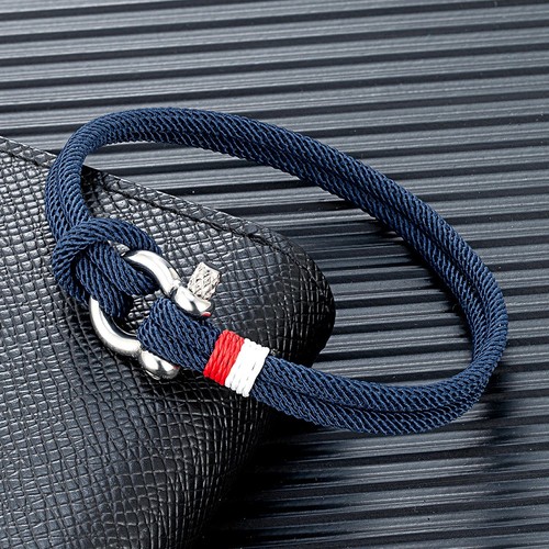 Mens braided rope bracelet - braided,