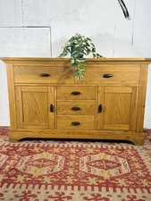 Contemporary Solid Blonde Oak Sideboard