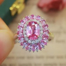 3.50Ct Oval Cut Pink Sapphire