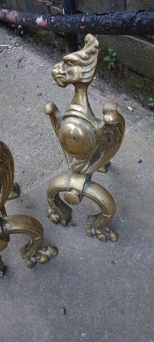 Brass griffin and iron vinrage - griffin,