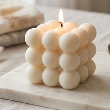 1Pc Bubble Cube Shaped Candle