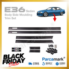 BODY SIDE MOLDING Door MOULDING TRIM for BMW 1992-1998 E36 M3 style 4 door Sedan