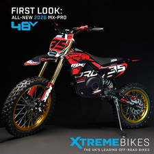 2026 XTM MXPRO 48v 2000w Lithium Electric Dirt Bike Big 14/12" Wheel In Red