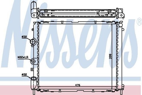 Nissens radiator for renault - nissens,
