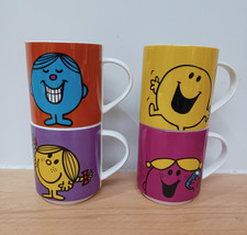 4 Mr Men & Little Miss Mugs