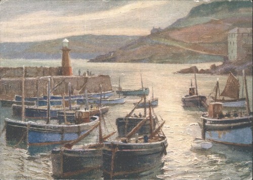 Vintage ives harbour - vintage, st