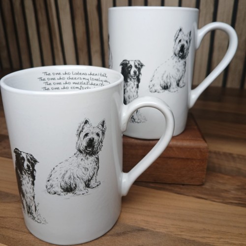 Elgate black white dog - black,