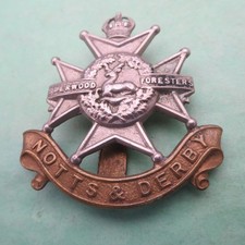 The Sherwood Foresters Notts & Derby Regiment  British Army/Military Cap Badge