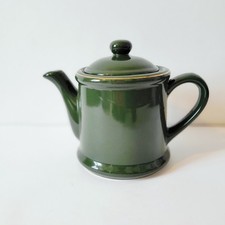 Vintage Ceramic Teapot 1993 Premier Housewares Dark Green/Gold 16cm x 13cm