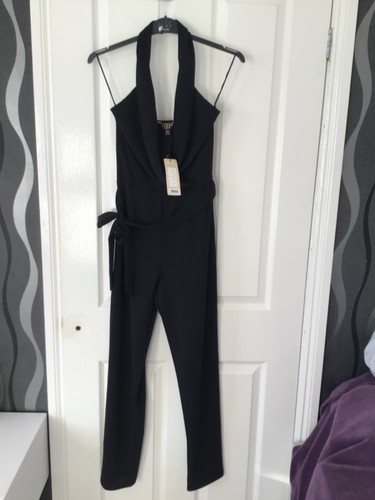 Lipsy halter neck jumpsuit - neck,