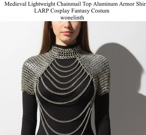 Women medieval chainmail - chainmail, shirt