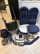 iCandy Orange 3 Double Buggy - Full Double Ready To Go In Royal Blue Marl