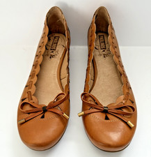 Pikolinos Ladies Slip On Leather  Shoes Size 6.5 UK 40 EU Brown 