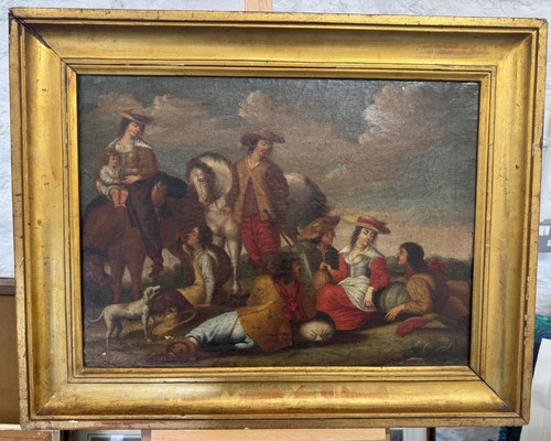 Spanish 17th century oil - spanish?,
