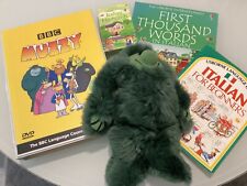 Children's Learn Italian Bundle with BBC Muzzy Set & Soft Toy