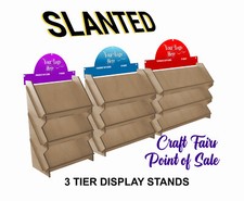 SLANTED DISPLAY STAND 3 TIER