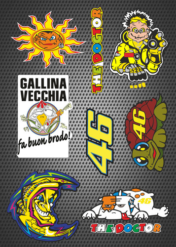 Valentino rossi decals the - x,