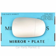 For Renault Clio mk2 94-08 Right side Aspheric wing mirror glass with plate