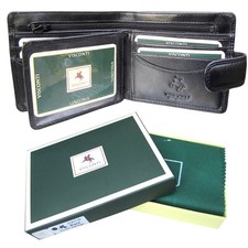 Visconti Leather Wallet Black