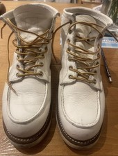 RARE Red Wing 4315 Heritage X CNCPTS 6" MOC Toe Boots UK 8.5, US 9.5 D White