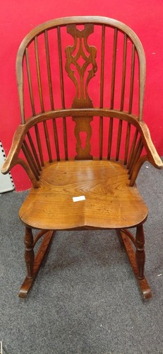 Vintage windsor wooden rocking - vintage,