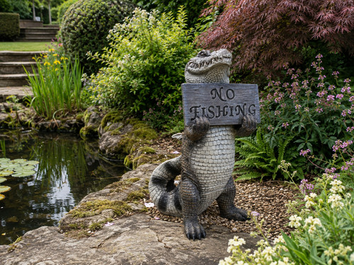 Crocodile fishing garden - no,