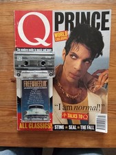 Q MAGAZINE with Tape July 94 Prince Sting Seal Hendrix The Fall Ian Hunter (VG)
