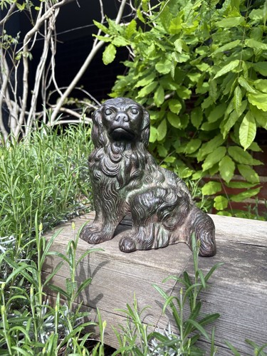 Victorian cast iron spaniel - victorian,
