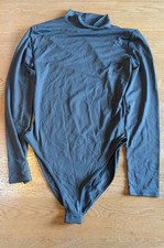 Stretchy Grey Bodysuit Top