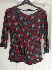 Mia Moda red and black long