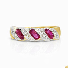 Ruby Diamond Ring 585 Gold