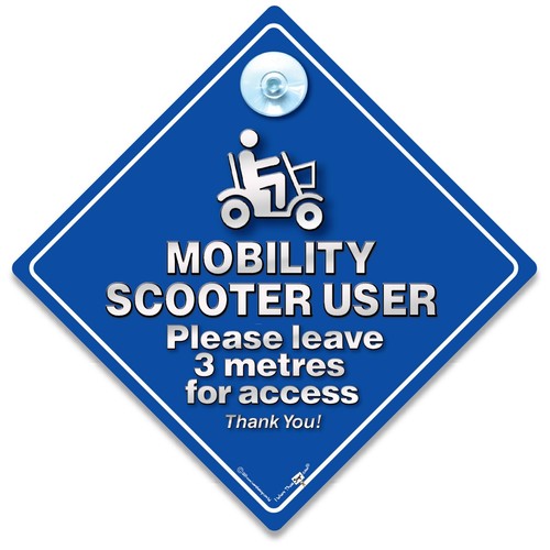 Mobility scooter user sign - user,