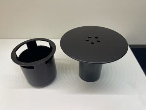 Black shower waste drain - black,