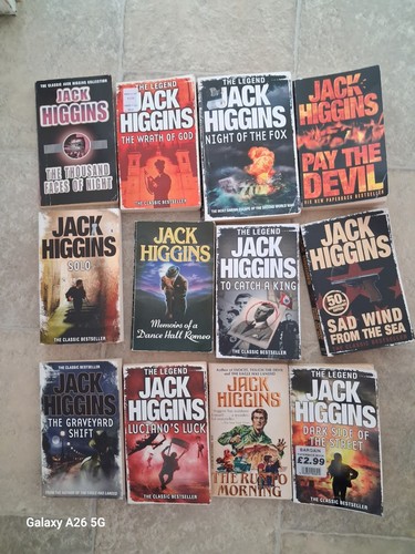 Jack higgins books bundle - higgins,