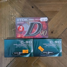 TDK D90 x 3 & 2 Acc-Sees C-90