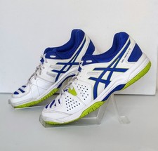 Asics Mens GEL-Dedicate 4 Tennis Shoes -White/Navy/Lime Green Size 7 Uk