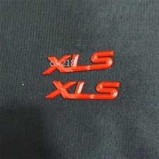 2x XLS Matte Red Metal Sticker